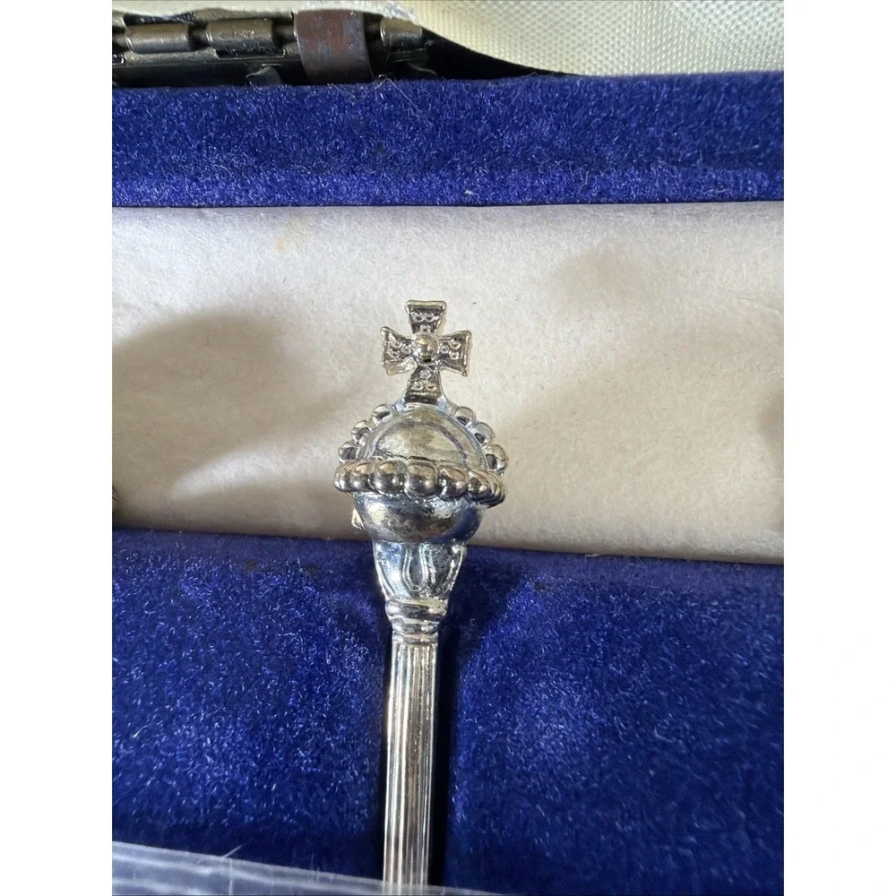 Vintage Sandringham Coronation Spoon‎ Set 6pc WAPW Silver Plate Great Britain